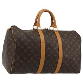 LOUIS VUITTON Borsa Boston Monogram Keepall 45 M41428 LV Auth ka3995