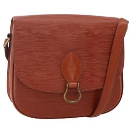 LOUIS VUITTON Borsa a Spalla Epi Saint Cloud GM Marrone M52193 LV Auth 175646