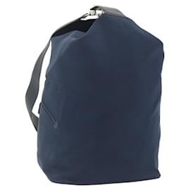 Borsa a Spalla LOEWE in Tela Blu Navy Argento Autentica 175205 - Loewe