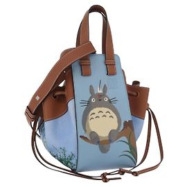 LOEWE - Borsa Amaca My Neighbor Totoro Studio Ghibli in Tela Blu Auth 158610SM