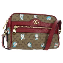 Borsa di collaborazione GUCCI Micro GG Supreme Doraemon in PVC beige 647784 Auth 175960M