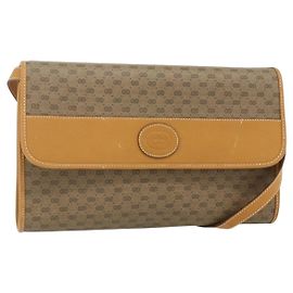 GUCCI Micro GG Supreme Schultertasche PVC Beige Gold 004 112 0264 Auth 175329