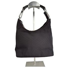Borsa Hobo Vintage Gucci Marrone Scuro / Nero