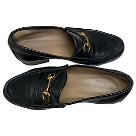 Vintage Gucci Leder Loafer mit Pferdebit 37,5
