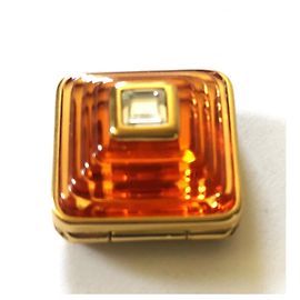 Autre Marque Scatola per profumo in oro e cristallo Swarovski