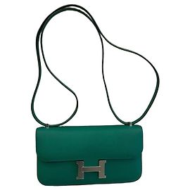 Borsa Hermès Constance Élan in pelle Epsom Vert Vertigo Palladio