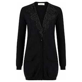 Cardigan de cachemira negro Valentino Garavani