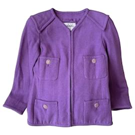 Lila Tweed-Jacke von Chanel