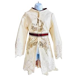 Autre Marque Cappotto ricamato di lusso Minerva Díaz