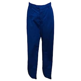Pantalones de algodón azul índigo Sofie D'Hoore