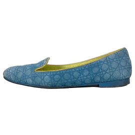 Ballerine in Camoscio Blu Christian Dior - EU 37 usate