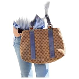 Borsa Gucci Monogramma GG Beige Azzurro
