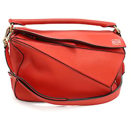 Borsa a mano rossa di dimensioni medie Loewe