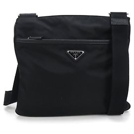 Borsa a tracolla nera da uomo Prada