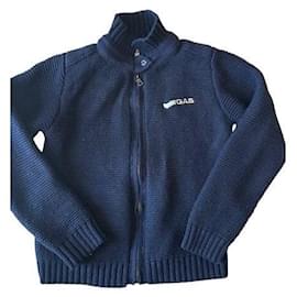 Navyblauer Strick-Zip-Weste GAS - Gas