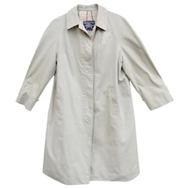 Impermeable Burberry Beige de Gabardina de Algodón