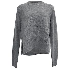 Céline Grau Wollpullover mit Rundhalsausschnitt von Celine