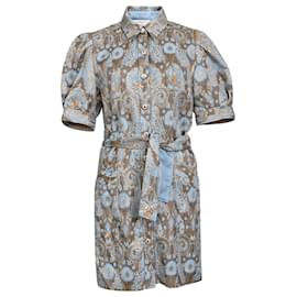 Vestido Mini de Jacquard Metálico Multicolor en Acetato Sandro Orlan