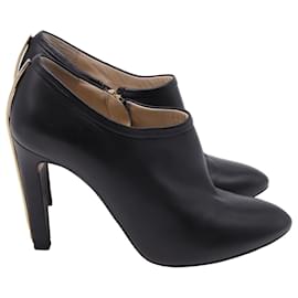 Stivaletti con dettaglio Chloé in pelle nera