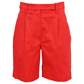 Bermudas de tiro alto en algodón rojo Hermes - Hermès