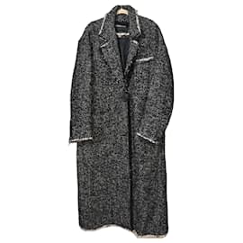 Autre Marque Abrigo de lana negro Talla 42