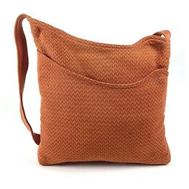 Borsa a Spalla in Tela Arancione Hermès