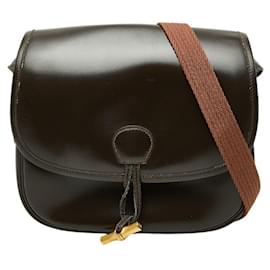 Braune Leder Schultertasche von Hermès