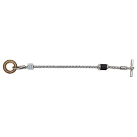 Bracelet Meli-Melo en corne de buffle T4, indigo/lin - Hermès