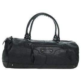 BALENCIAGA Borsa a Mano Polo Classica in Pelle Nera 248408 Auth yk20201SAM