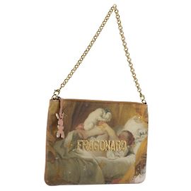 LOUIS VUITTON Masters Collection Pochette Plat Fragonard Borsa M64702 Auth YKZ1370