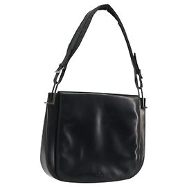 Borsa a Spalla in Pelle Nera e Argento GUCCI 001 3195 Auth 176586