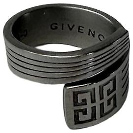 Anillo de acero vintage Givenchy antracita