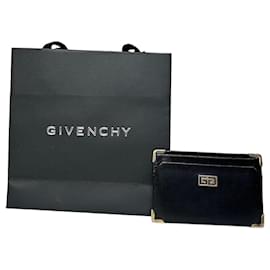 Vintage Givenchy Leather Card Holder Black