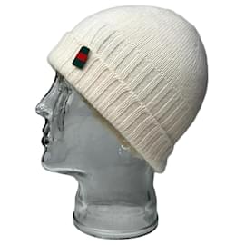 Vintage Gucci Cashmere M Mütze Creme