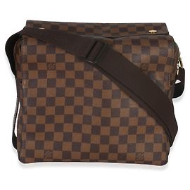 Borsa Messenger Naviglio in tela Damier Ebene Louis Vuitton