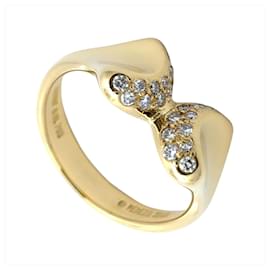 Anel de ouro amarelo 18K com diamante da Tiffany & Co.