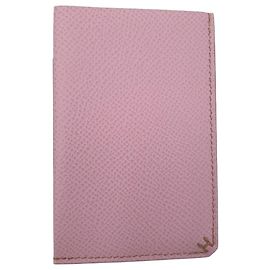 Hermès Tarjetero Sellier, mauve sylvestre/chai, piel de ternera Epsom