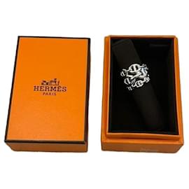 Anello Hermès Chaîne d’Ancre Enchaînée in Argento Sterling