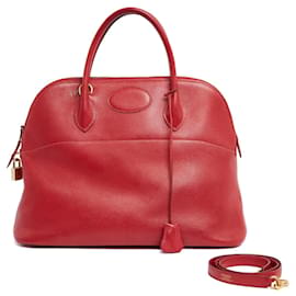 Borsa Hermès Bolide Courchevel 1971 in Pelle Rossa con Tracolla