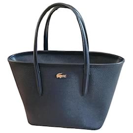 Borsa Tote Lacoste Blu Marino in Pelle