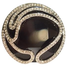 Swarovski Arty Ring aus Jet Black Crystal Pave, Statement Cocktail Ring mit Box und Zertifikat
