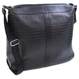 Borsa a spalla in pelle nera Salvatore Ferragamo