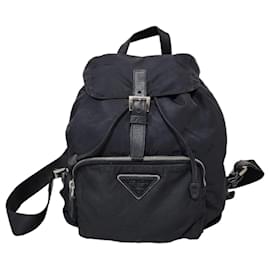 Zaino cinch in nylon Vela vintage nero PRADA - Prada