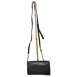 Borsa Henley in pelle nera a grana morbida di Burberry