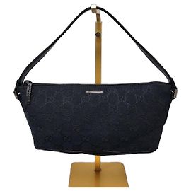 Gucci GG Canvas Boot Bag mit Web-Schultergurt
