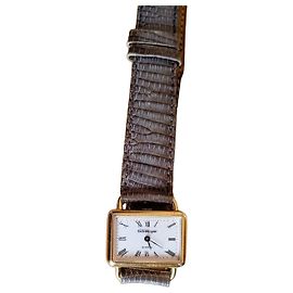 Autre Marque Emile Pequignet Quarz Uhr mit Eidechsenarmband