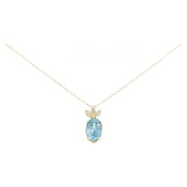 Autre Marque Collana con diamante di zircone Au750