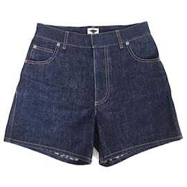 Pantalones cortos de denim con línea oblicua Christian Dior