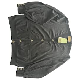 Gucci black wool cardigan with GG buttons