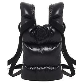 Zainetto Moncler in nylon trapuntato nero